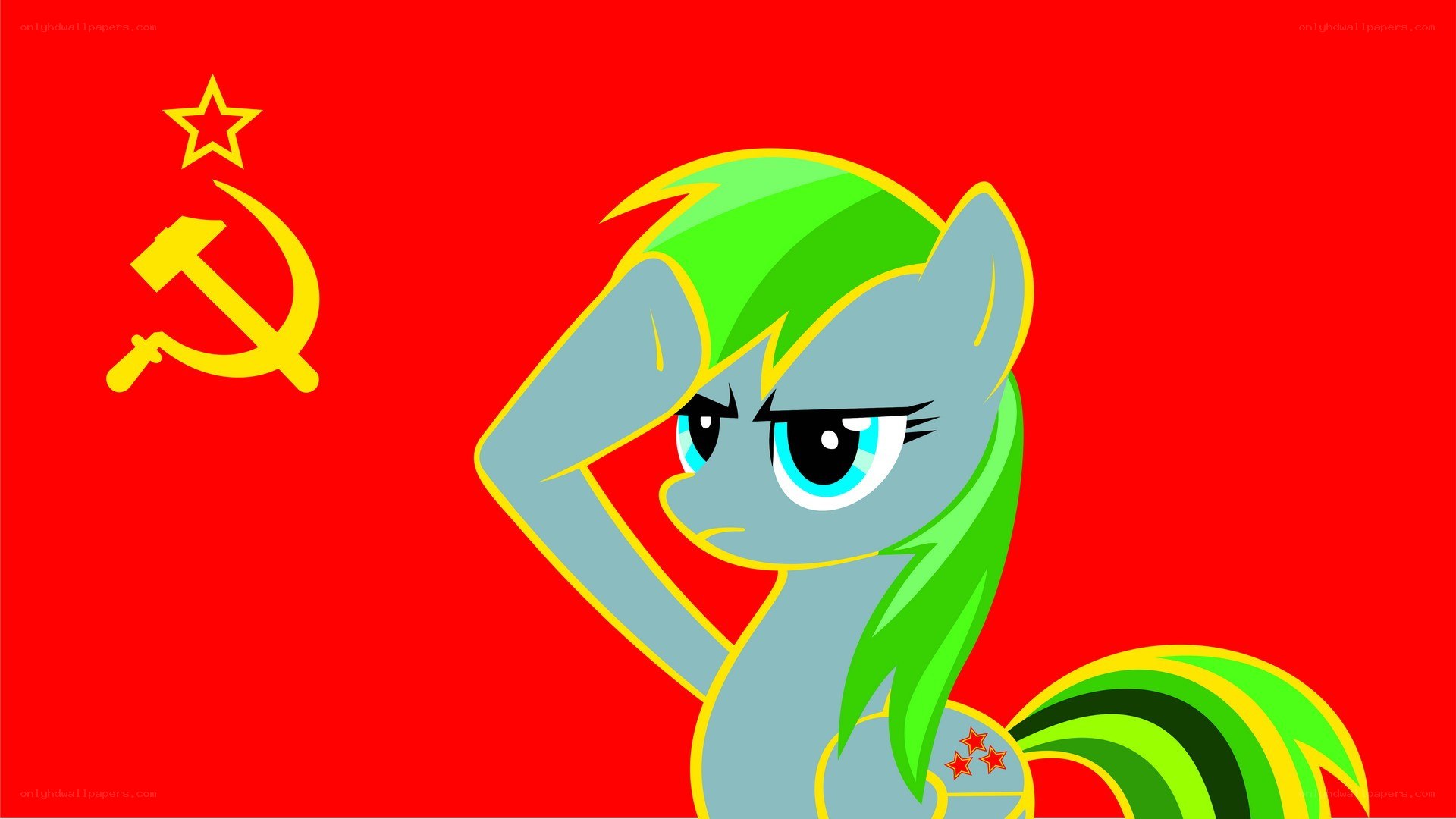 My Little Pony with Soviet flag
