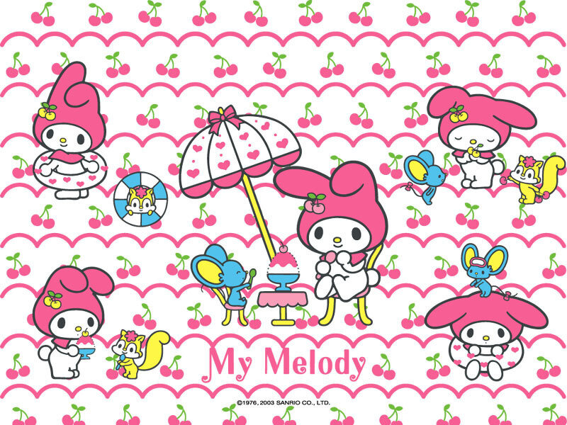 My Melody cherry pattern