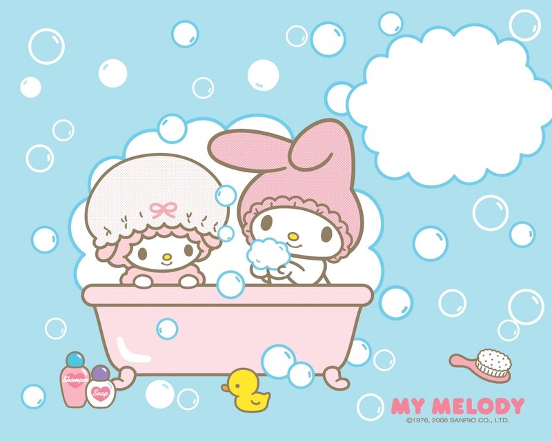My Melody in Bathtub