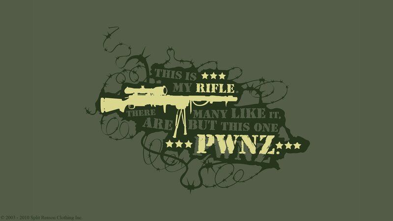My Rifle Pwnz Wall Art