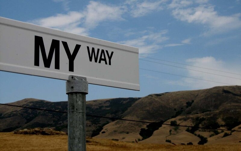 My Way street sign