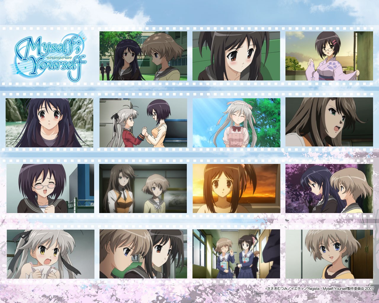 Myself; Yourself anime collage