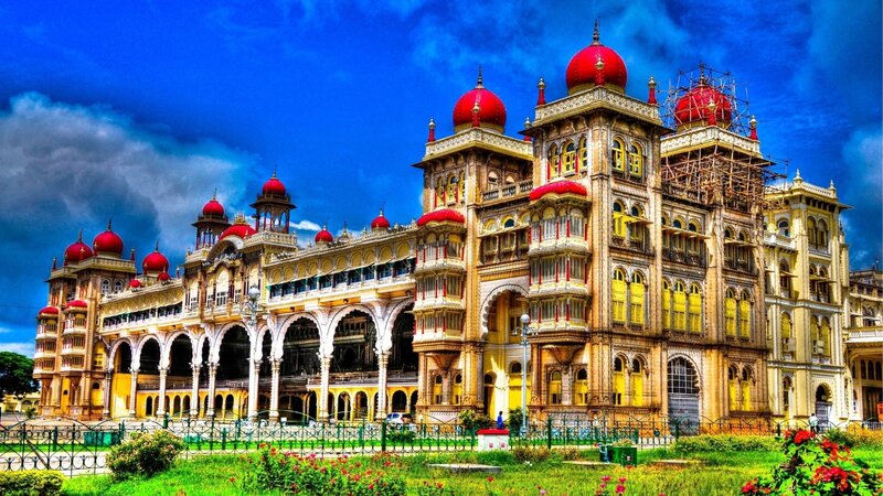 Mysore Palace — Blue, Dramatic, Afternoon, Photograph