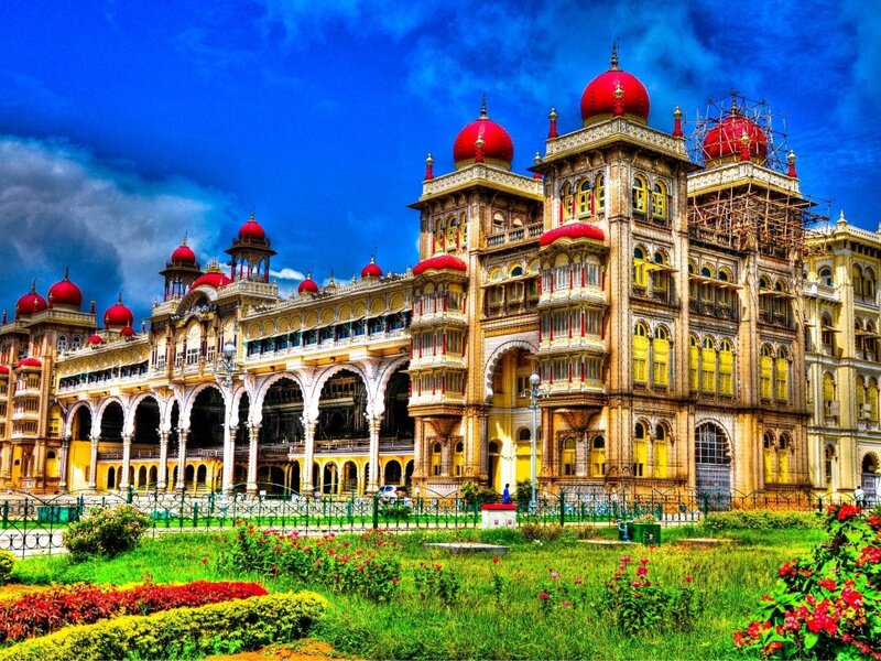 Mysore Palace — Blue, Dramatic, Afternoon