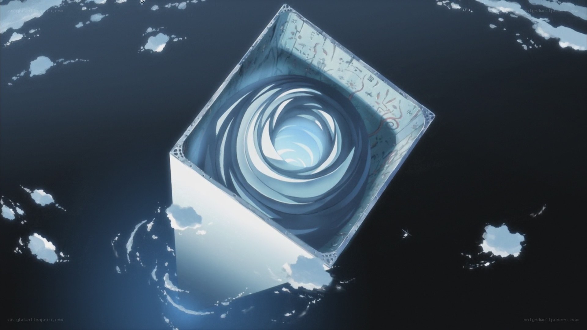 mysterious cube in the ocean