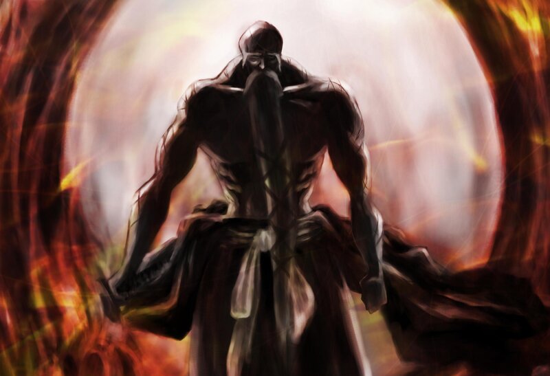 Mysterious Figure in Cloak