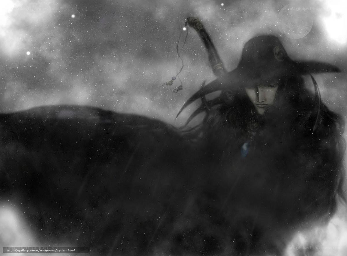 mysterious figure in dark cloak