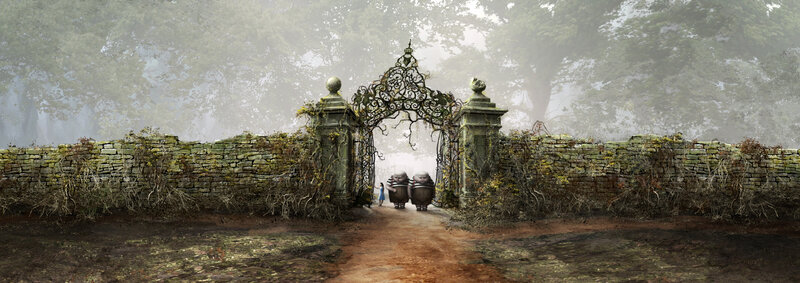 mysterious garden gate