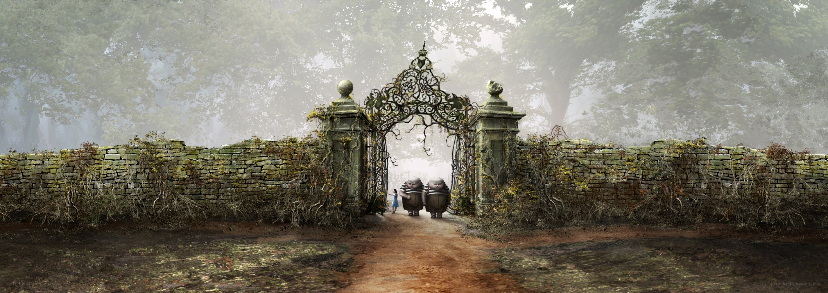 mysterious garden gate
