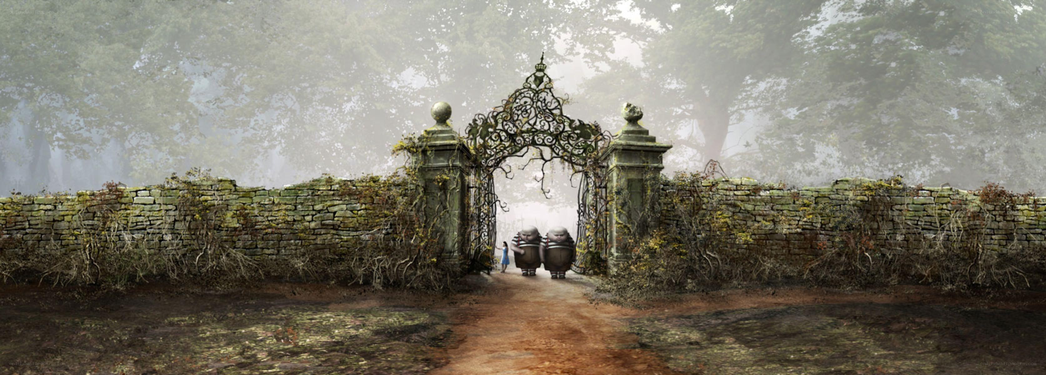 mysterious garden gate