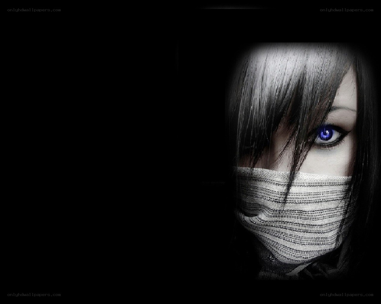 mysterious masked figure