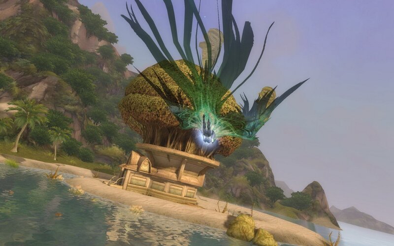 mysterious plant on a beach