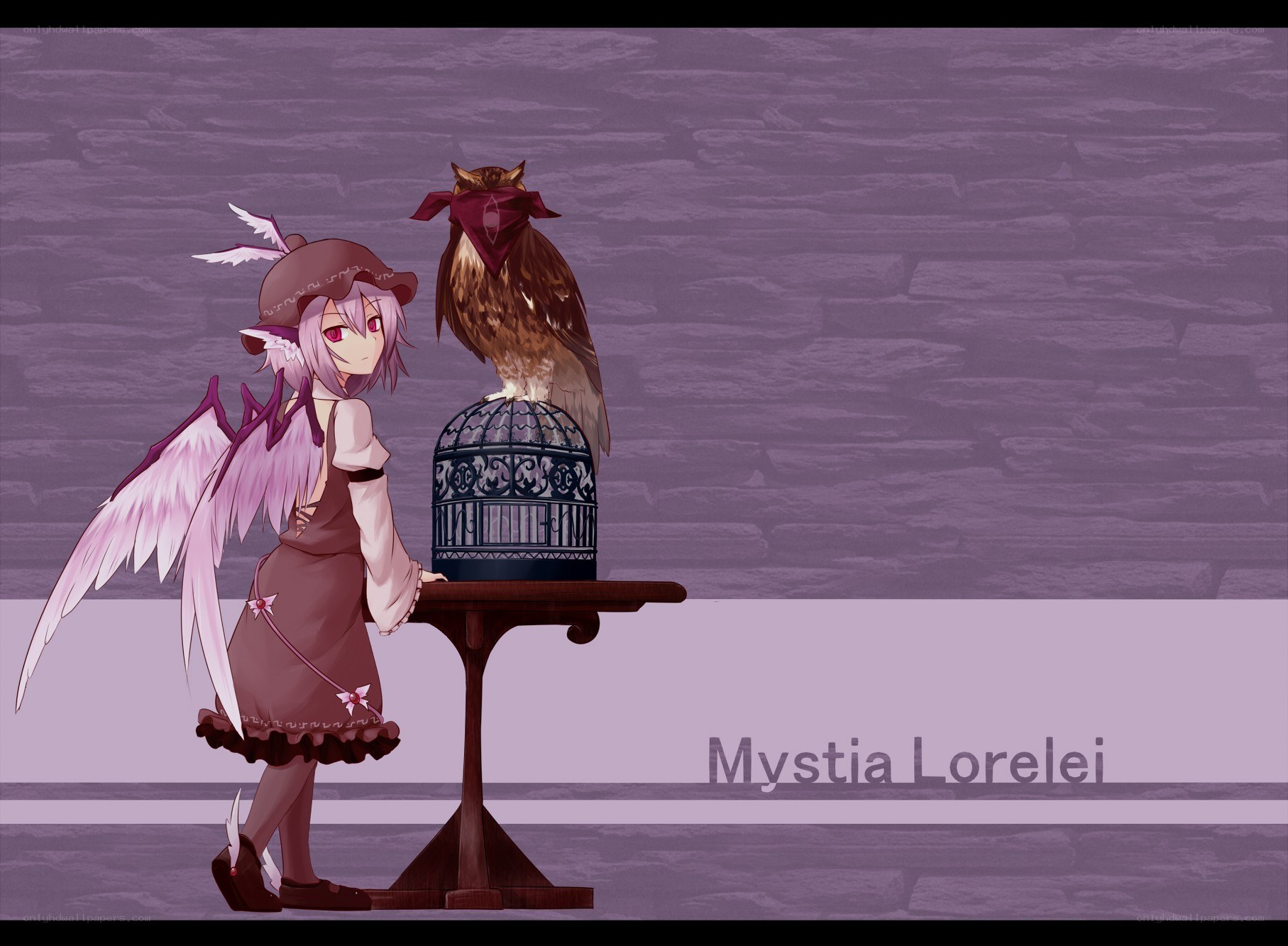 Mystia Lorelei with owl