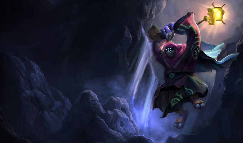 mystic monk with lantern