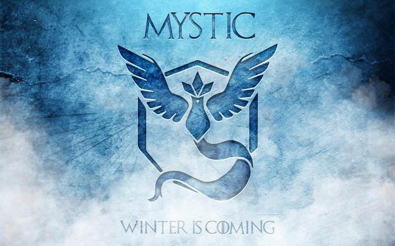 Mystic Team Logo — Blue, Dramatic