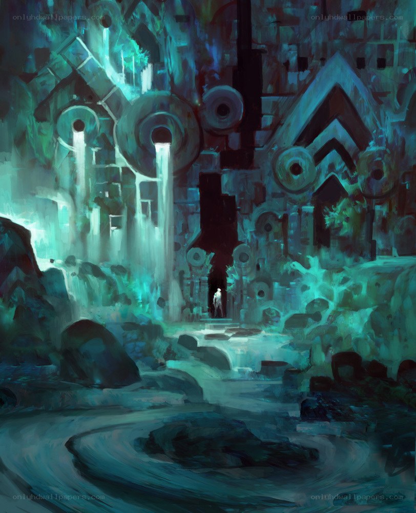 mystical cave temple