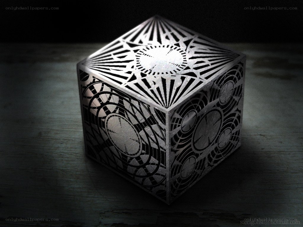mystical cube with intricate patterns