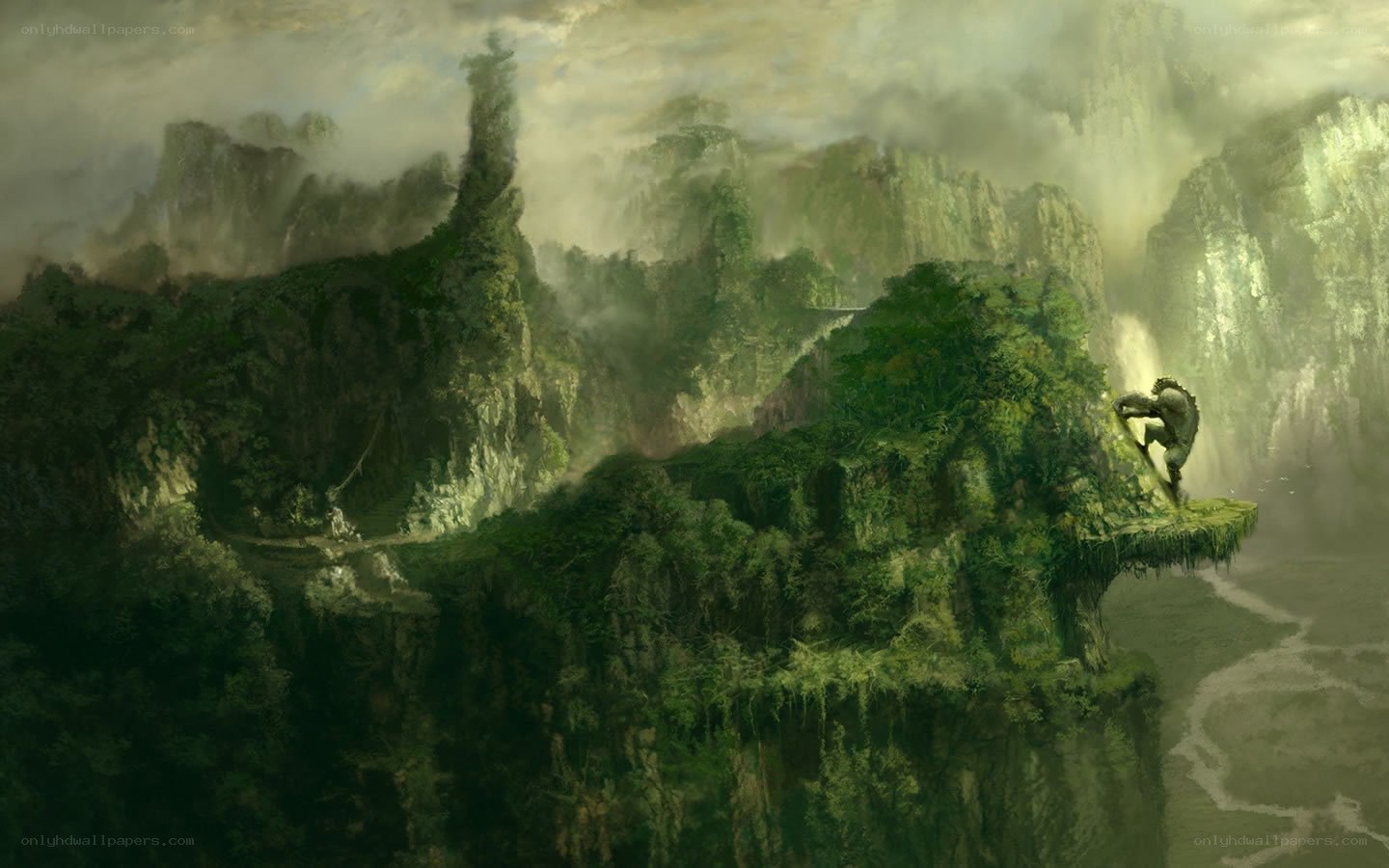 mystical floating island
