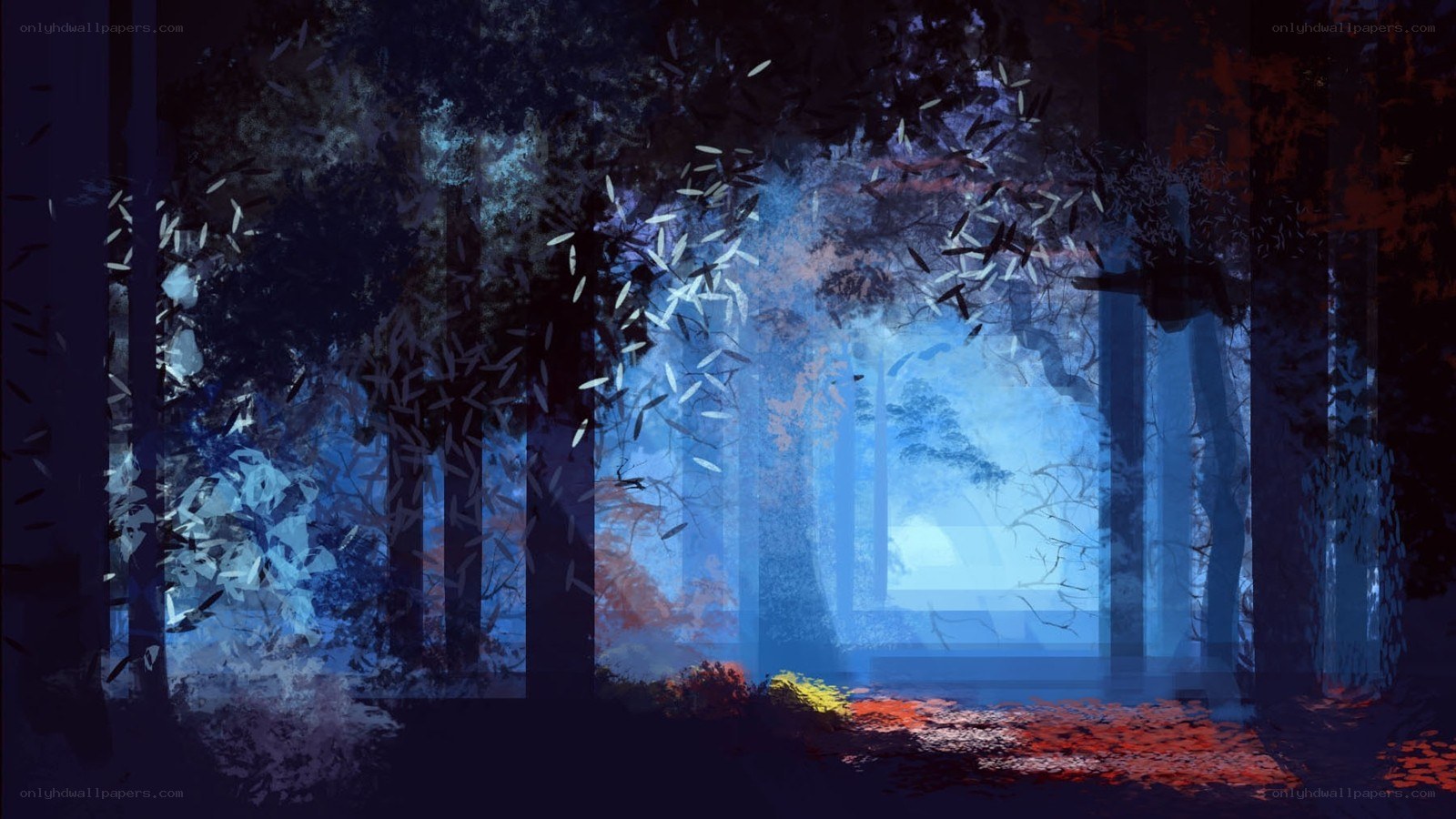 mystical forest at twilight