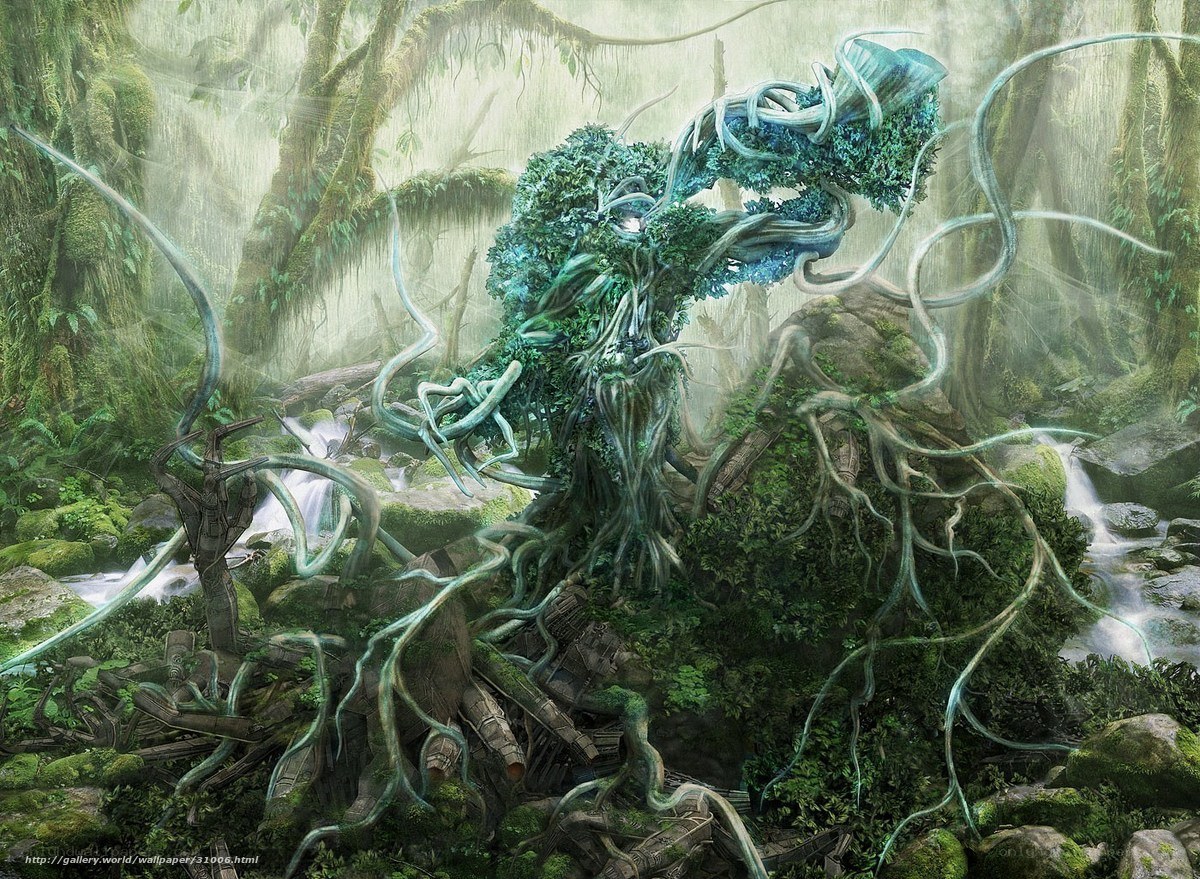 Mystical forest guardian