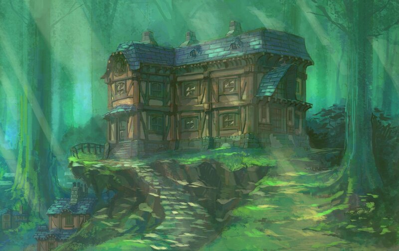 Mystical forest house