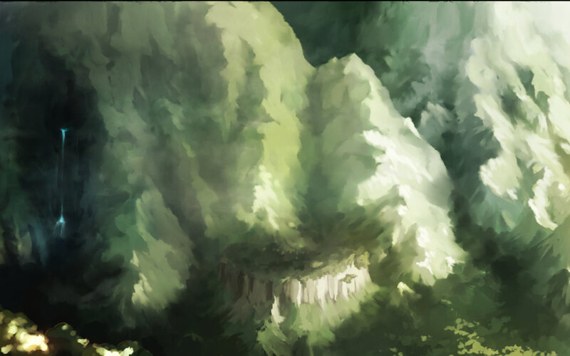 mystical forest landscape