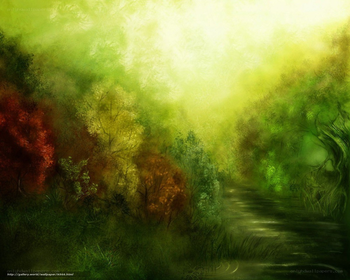 Mystical forest path