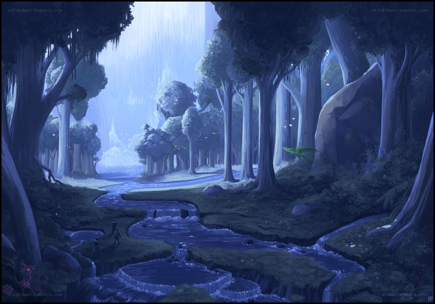 mystical forest stream