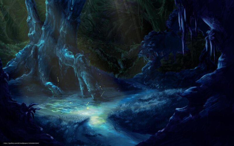 mystical forest stream