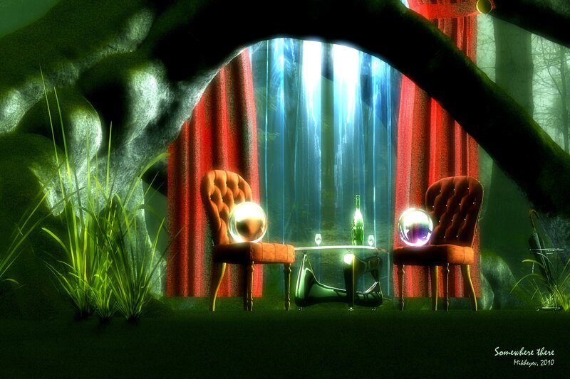 Mystical forest table setting