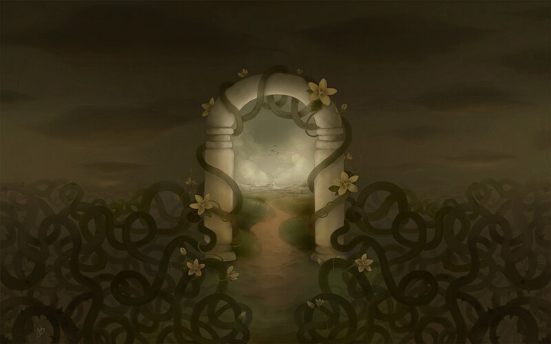 mystical garden archway