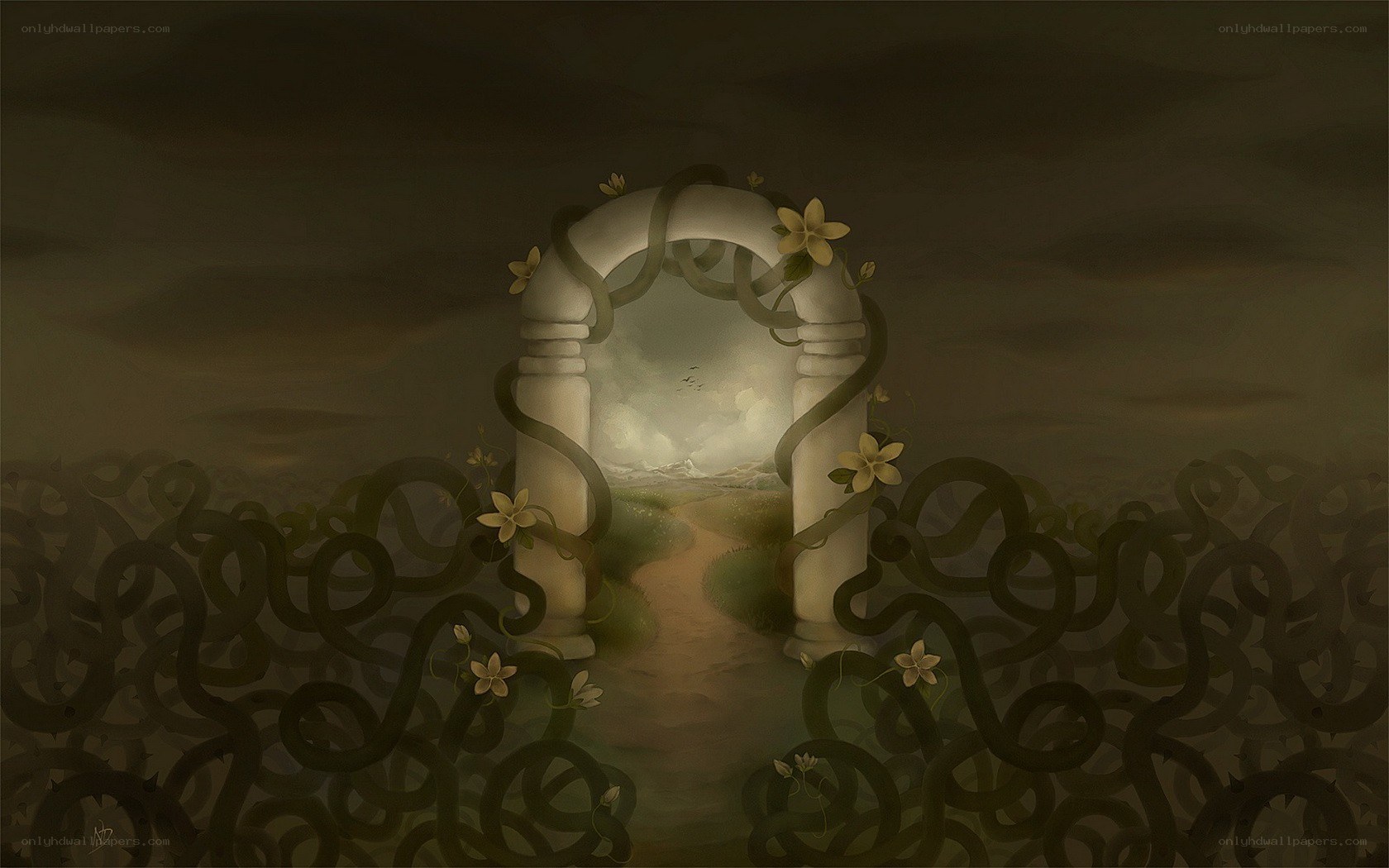 mystical garden archway