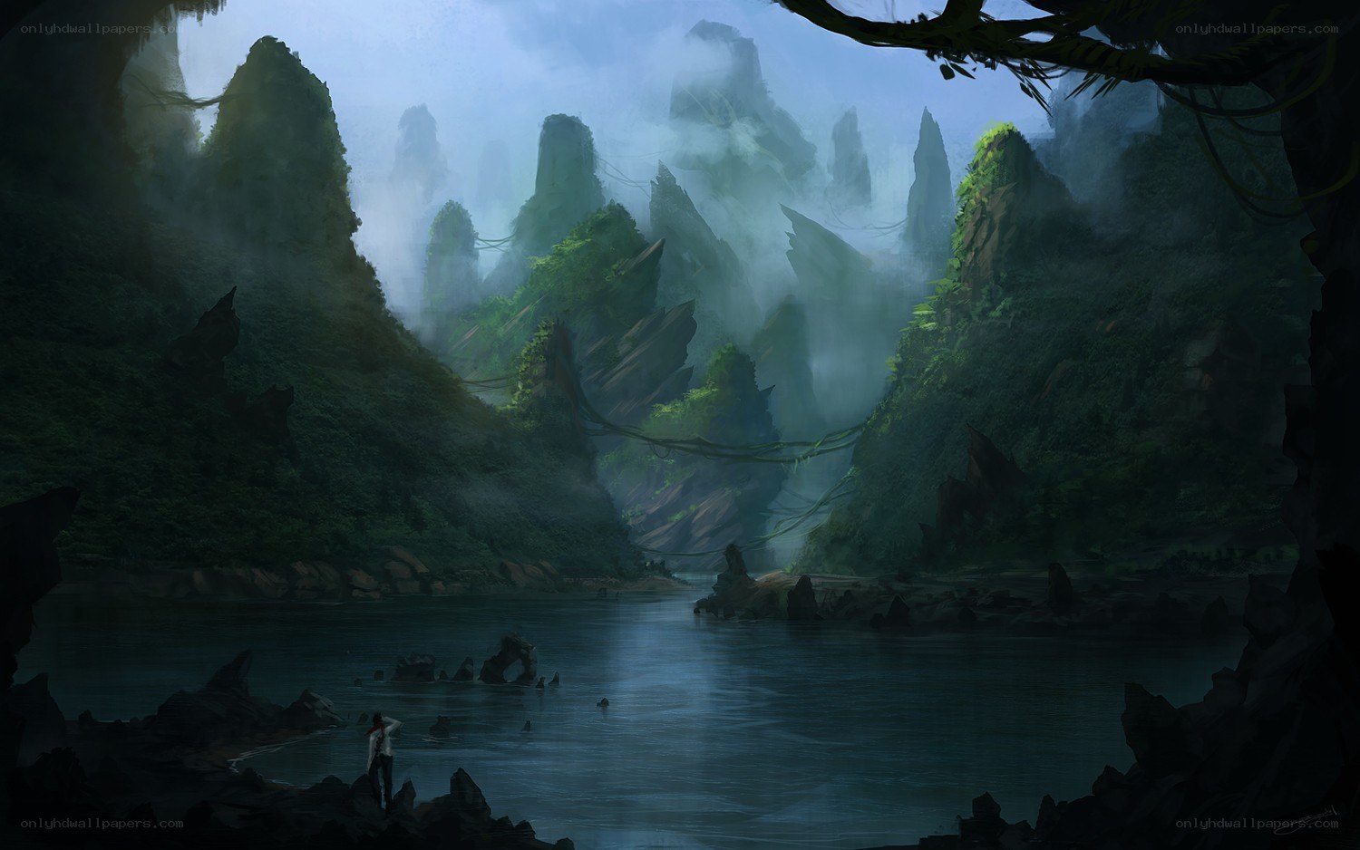 mystical jungle canyon