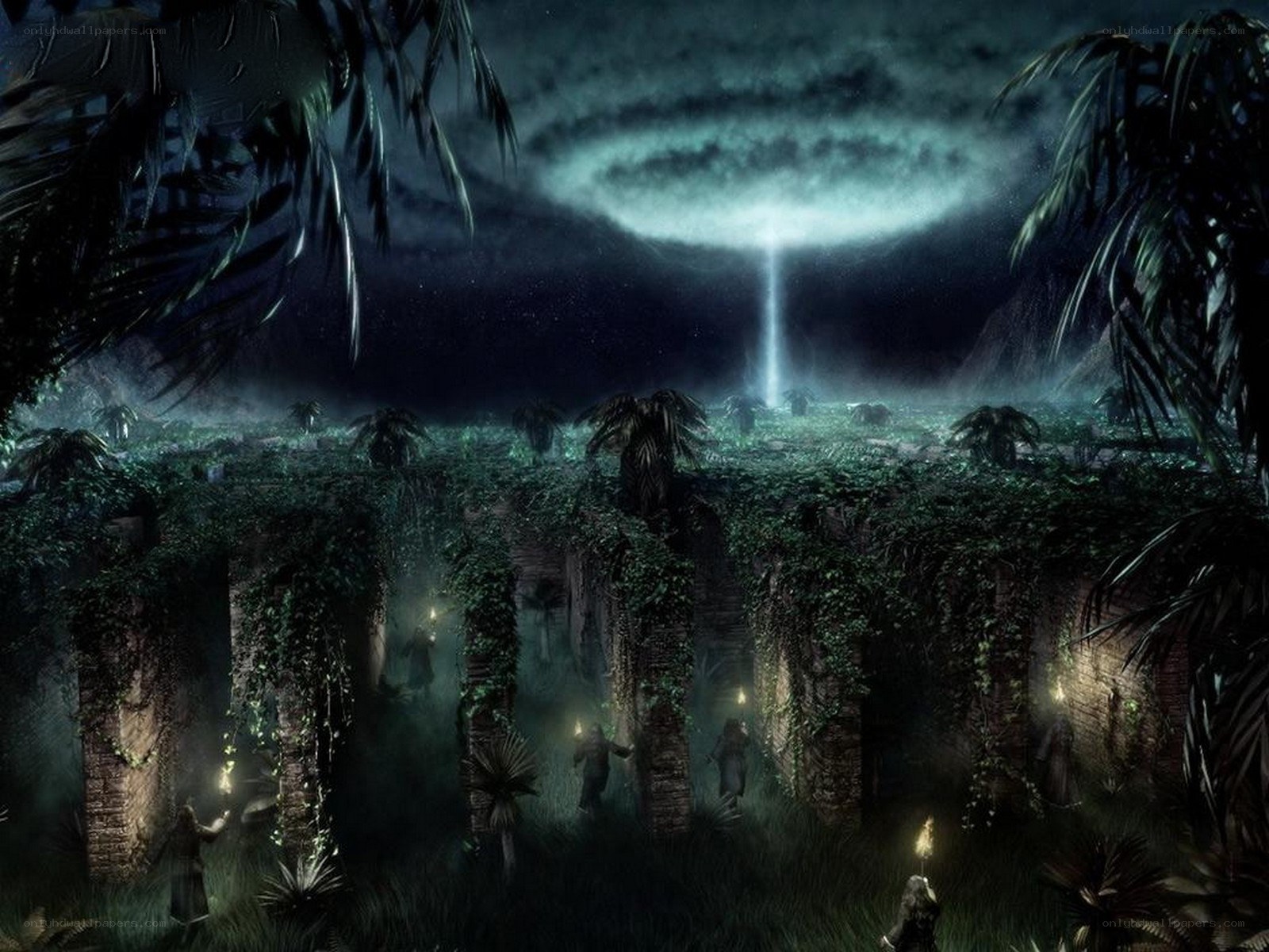Mystical jungle ruins