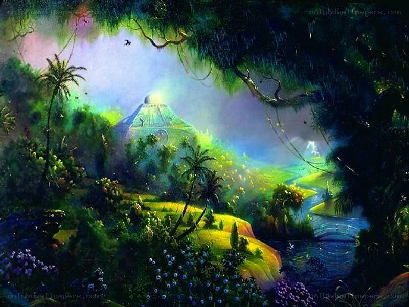 Mystical jungle temple