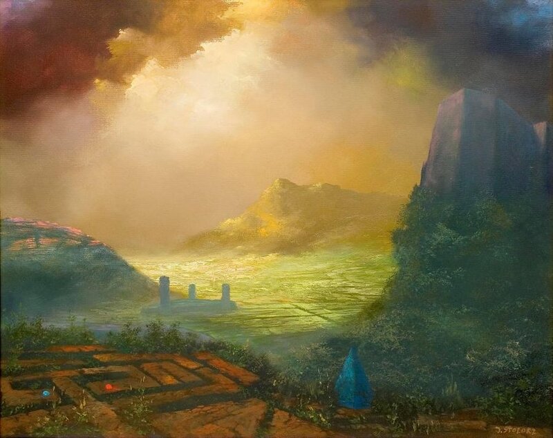 Mystical Landscape Painting