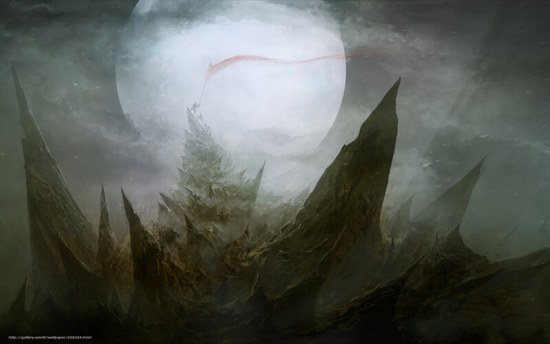 Mystical Moonlit Peaks