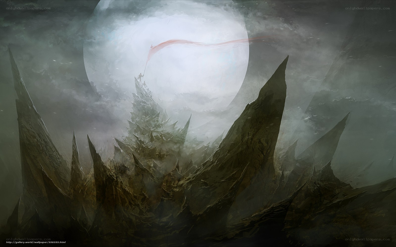 Mystical Moonlit Peaks