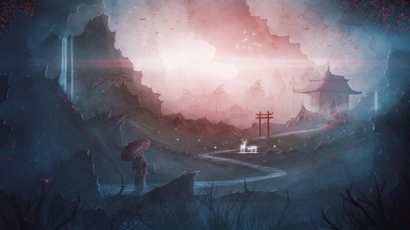 Mystical mountain path