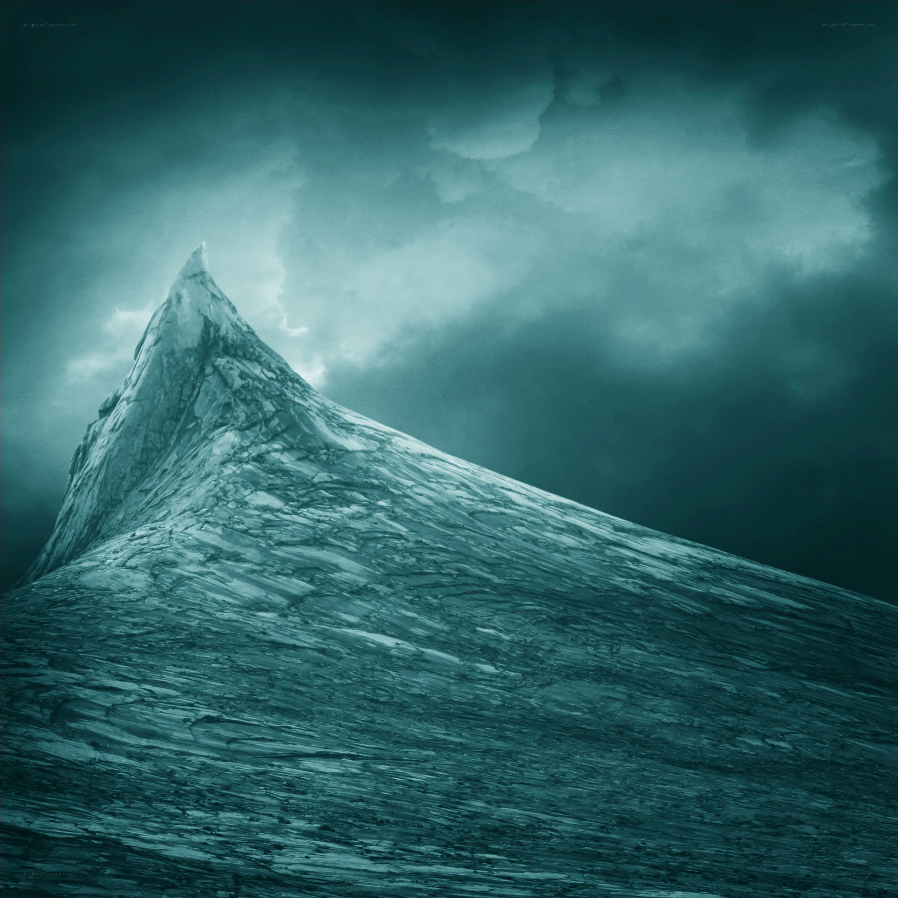 Mystical mountain peak