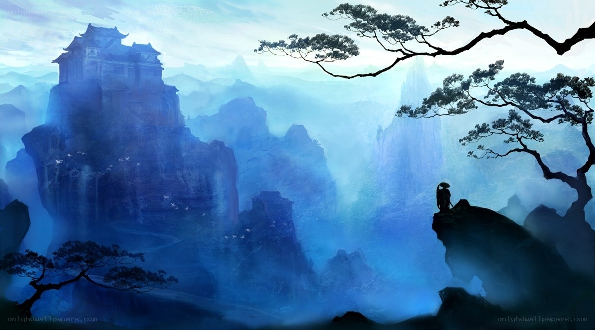 Mystical mountain temple
