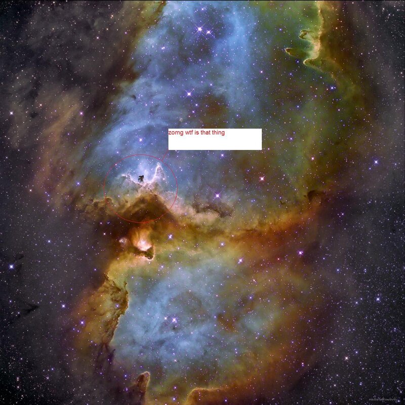 Mystical nebula formation