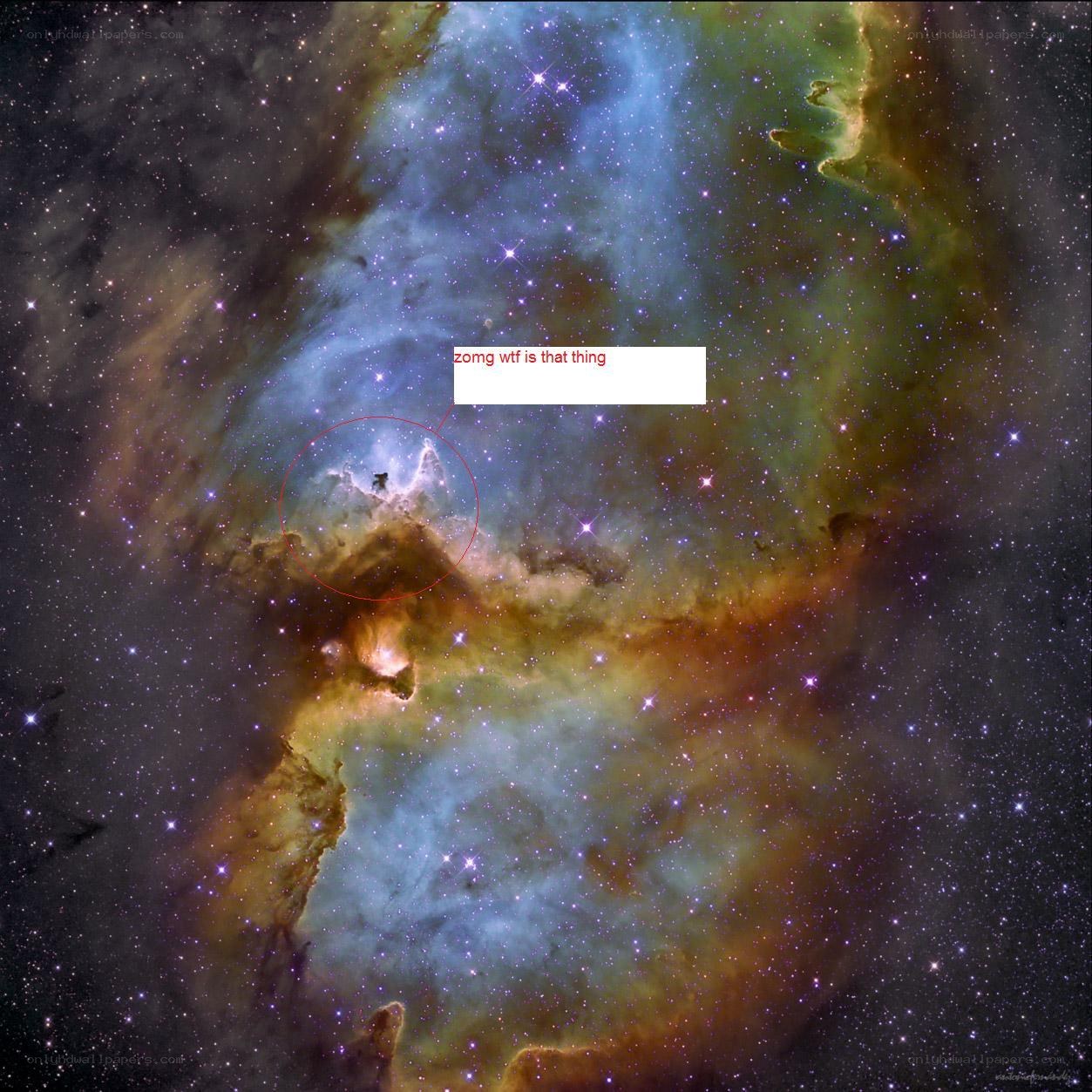 Mystical nebula formation