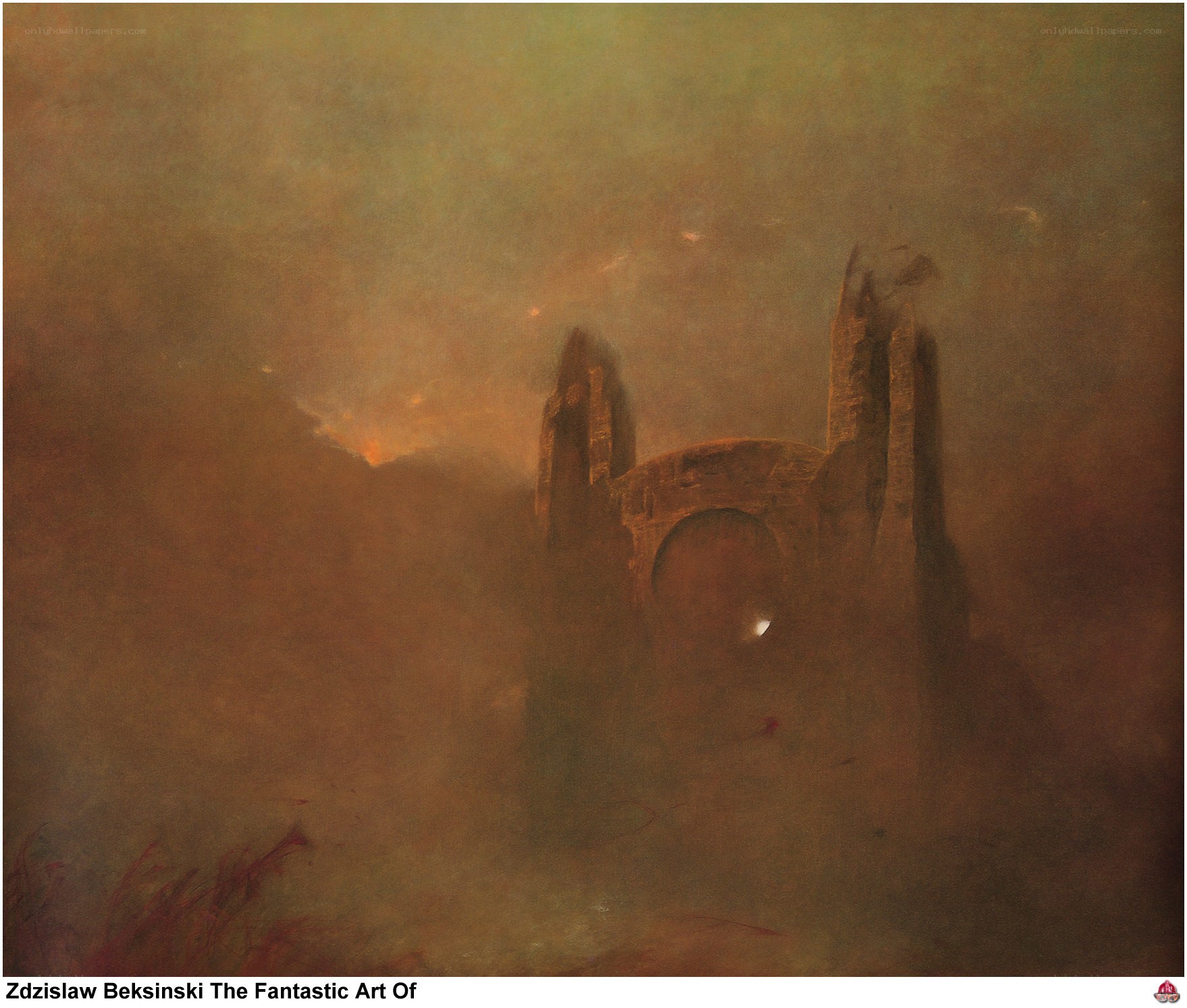 Mystical Ruins at Dusk