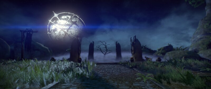 Mystical Sphere over Ruins