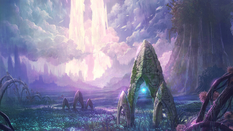 mystical stone archway