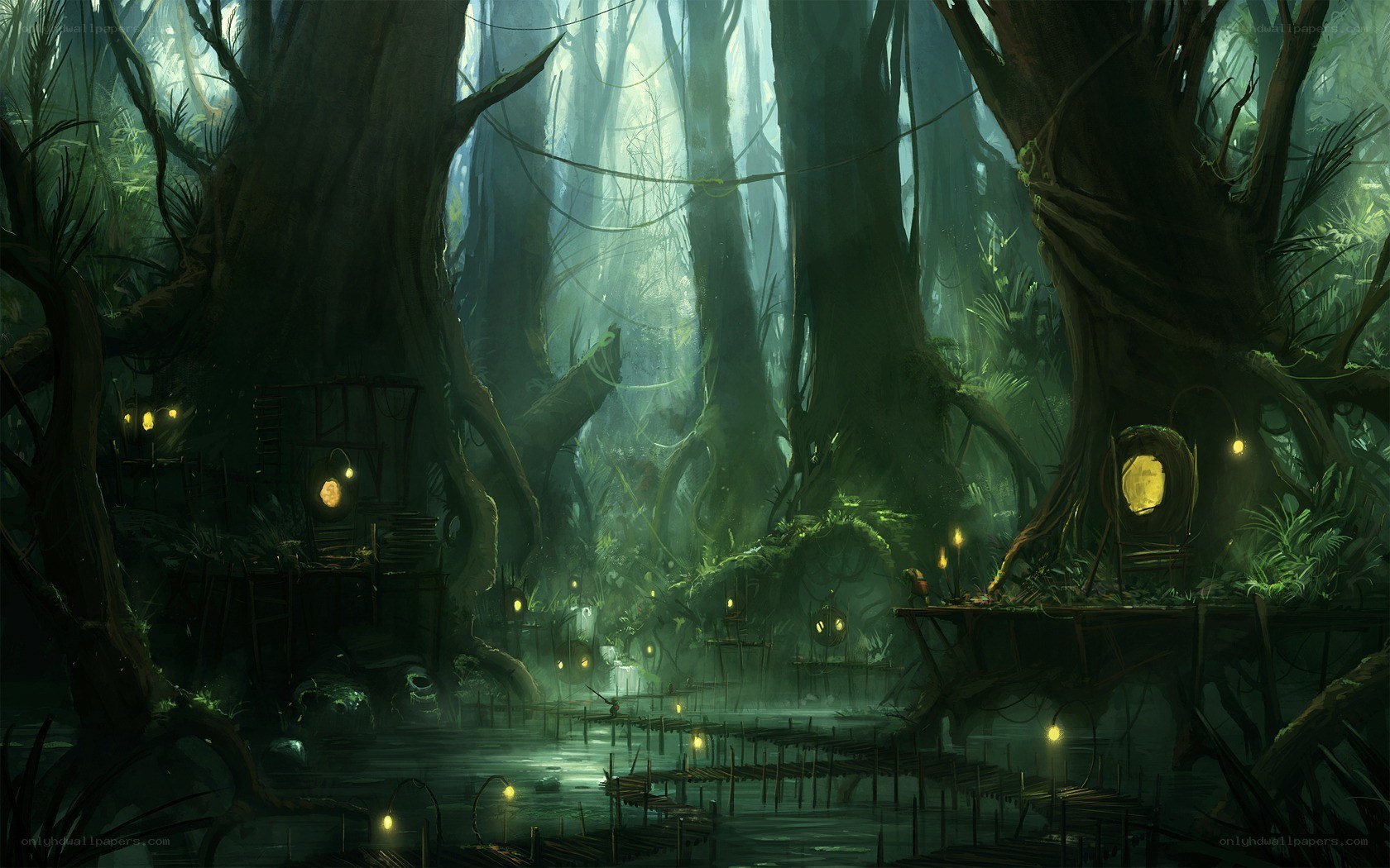 mystical swamp village