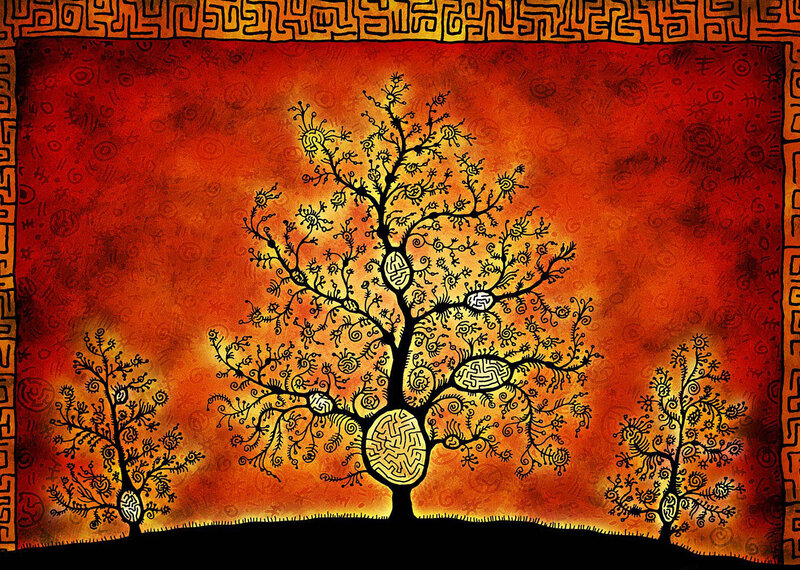 Mystical Tree of Life Art