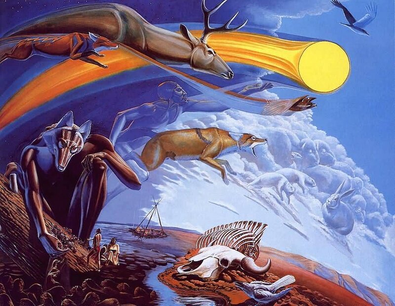 Mythical animal migration