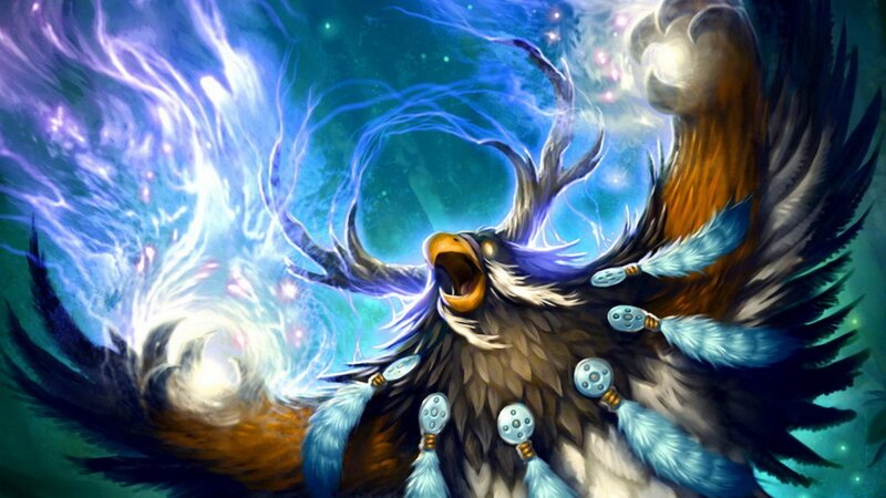 mythical bird with lightning